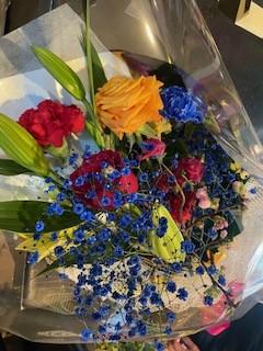 娘さんへのお父様からの卒業のプレゼントの花束