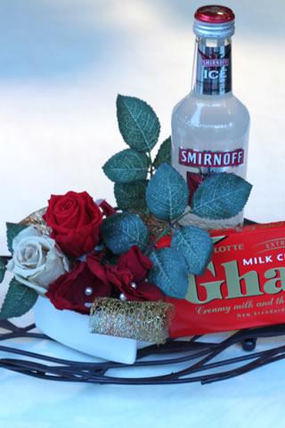 バレンタインのアレンジメント♪