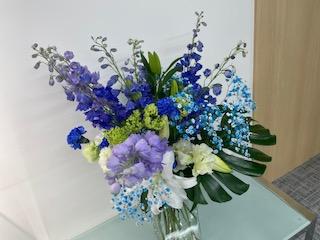 アスレティックのエントランスの花/ ２０２４/1月２月